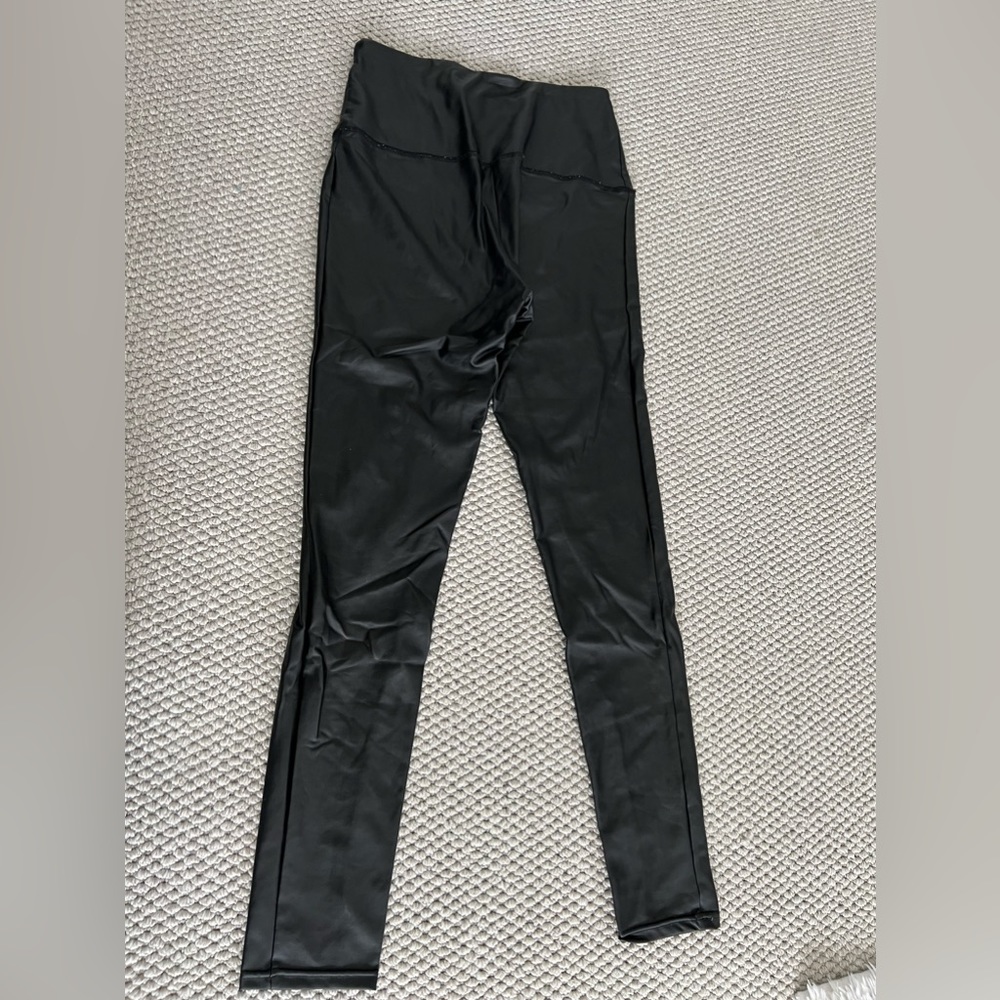Vegan leather leggings